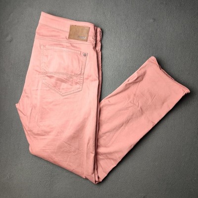 Mavi Jeans Mens 36x32 Pink Salmon Jake Slim Leg Stretch Denim Five Pocket Casual