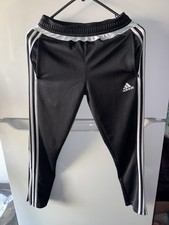 adidas ClimaCool boys Track Pants Black M Polyester Drawstring Pockets