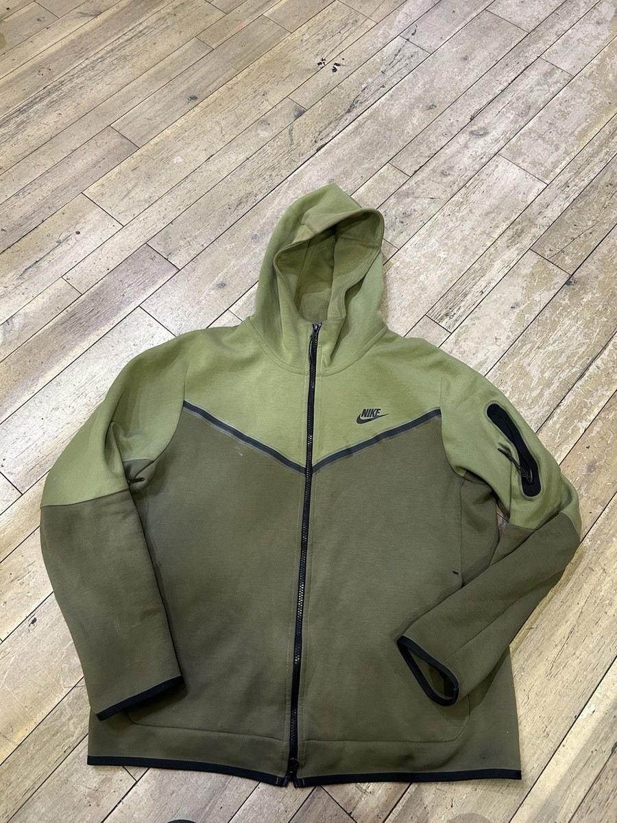 Size L - Nike Sportswear Tech Windrunner Hoodie Olive Green | eBay