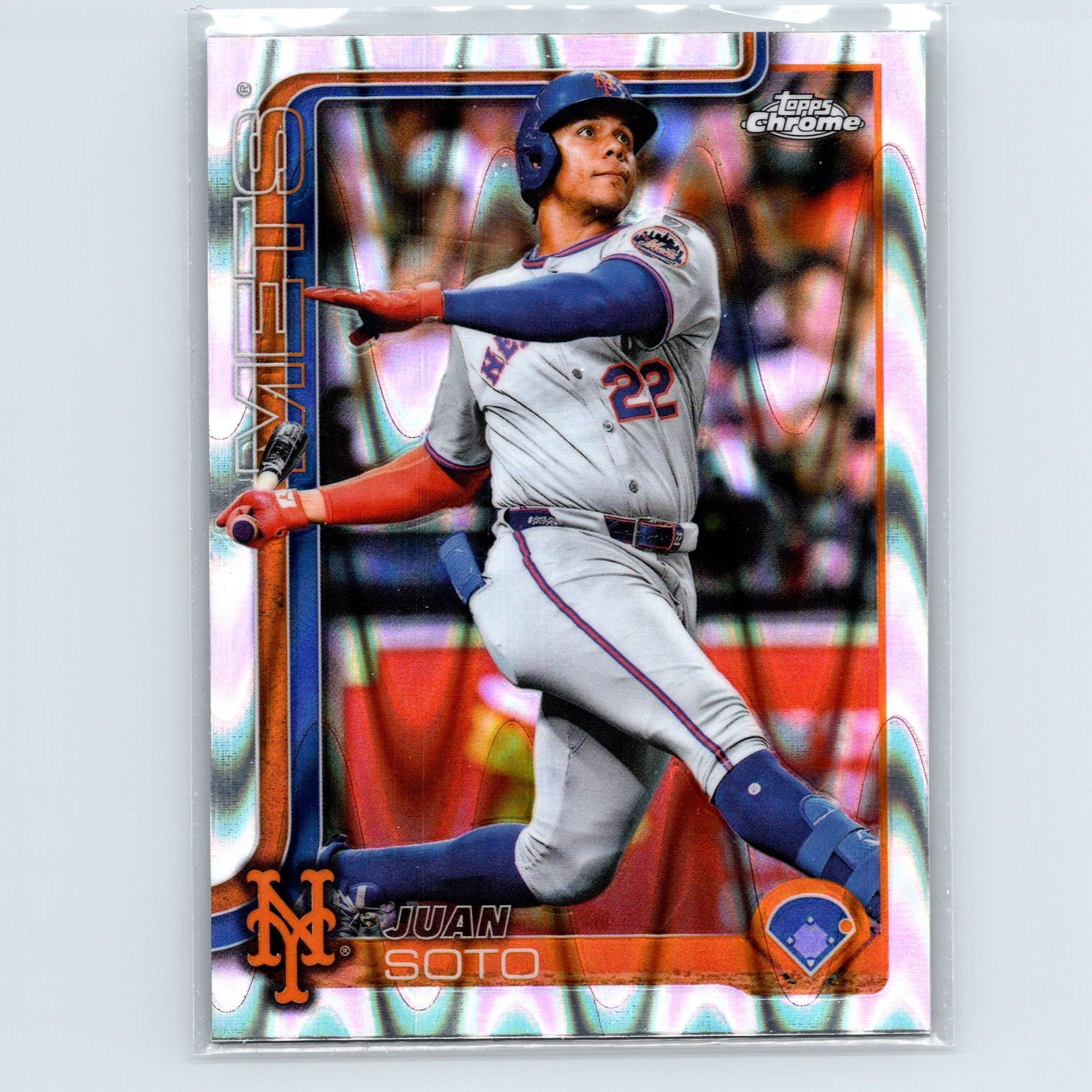 2025 Topps Chrome Juan Soto #200 Raywave Refractors New York Mets