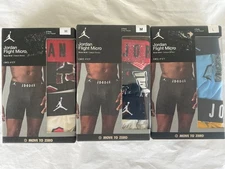 Nike Jordan Flight Micro 2 Pack Boxer Briefs New Men Black Yellow Blue Red