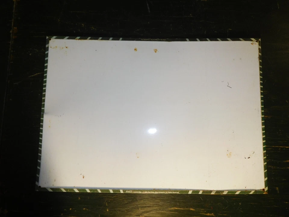 Made in USA Vintage 1999 Coca-Cola Faux Faded 12" x 17" Metal Sign - Image 2 of 2