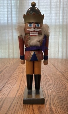 Vintage German Nutcracker KWO Old World Christmas King EM MERCK 11 Inch
