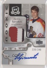 2006-07 Upper Deck The Cup Rookie 236/249 Janis Sprukts #131 Patch Auto 7ez