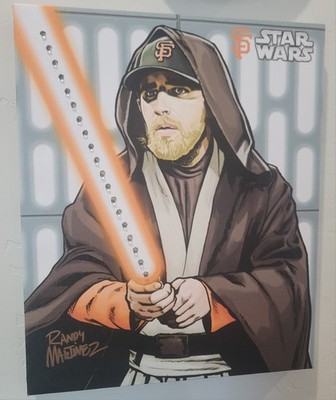 San Francisco Giants VIP Star Wars Jedi Madison Bumgarner Illuminated LED Canvas