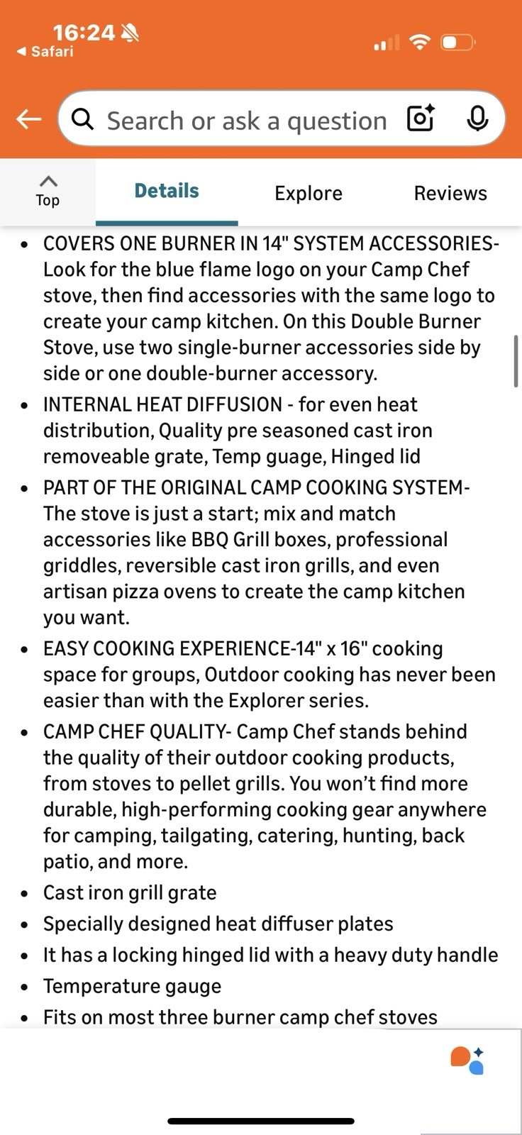 Camp Chef Deluxe BBQ Grill Box BB30L For 14" Stoves NEW-READ DESCRIPTION