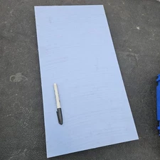 UHMW LubX C Blue 1.5" thick x 22" W x 11.5 L  Large Plastic Sheet 12lbs