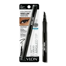 Revlon ColorStay Wing Line Waterproof Liquid Eyeliner, 002 Blackest Black