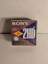 NOS Sony 2HD IBM FORMATTED MICROFLOPPY DISK 10 PACK DOS 3.3 AND UP