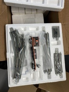 Bachmann HO E-Z Track Set w/ Turnouts & car w/spotlight