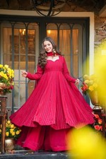GOWN SALWAR KAMEEZ PAKISTANI INDIAN WEDDING PARTY WEAR DRESS BOLLYWOOD SUIT NEW