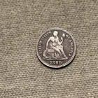 1890-P  Seated Liberty Dime Original Sharp VF #JY