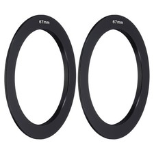 67mm Lens Adapter Ring, 2 Pcs Metal Camera Lens Adapter, Black