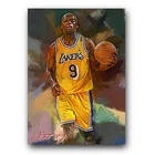 Nick Van Exel Art Card Limited 44/50 Edward Vela Signed (Los Angeles Lakers)