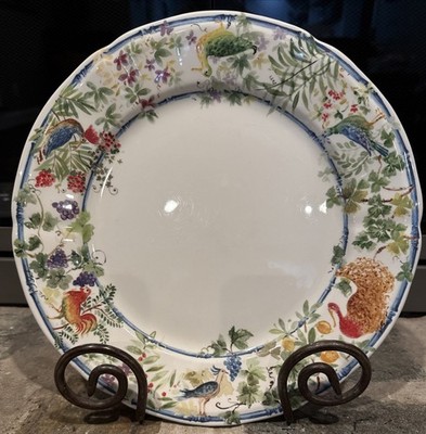 RARE Gien Villa Medicis 10.5  Dinner Plate - EXCELLENT Condition.