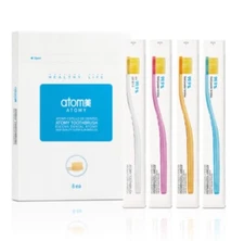 ATOMY Toothbrush 99.9% Gold Coated Nano Vitality Brush Oral Care (8pcs / 1set)