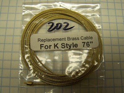 Kieninger brass cable with attached ends 76'' other lengths may be available ask