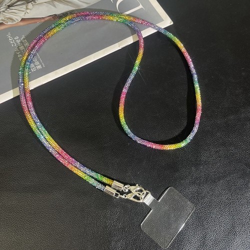 Crossbody Chain Glitter Rhinestone Phone Lanyard Mobile Phone Pendant - 第 19/23 張圖片