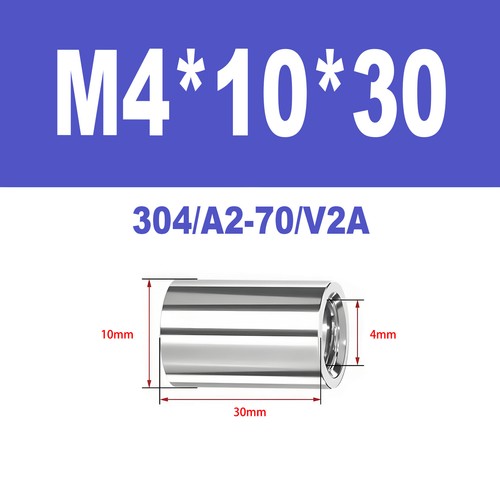 Gewindemuffen M2-M6 A2 V2A Verbindungsmutter Langmutter Edelstahl Rund - Bild 69 von 119