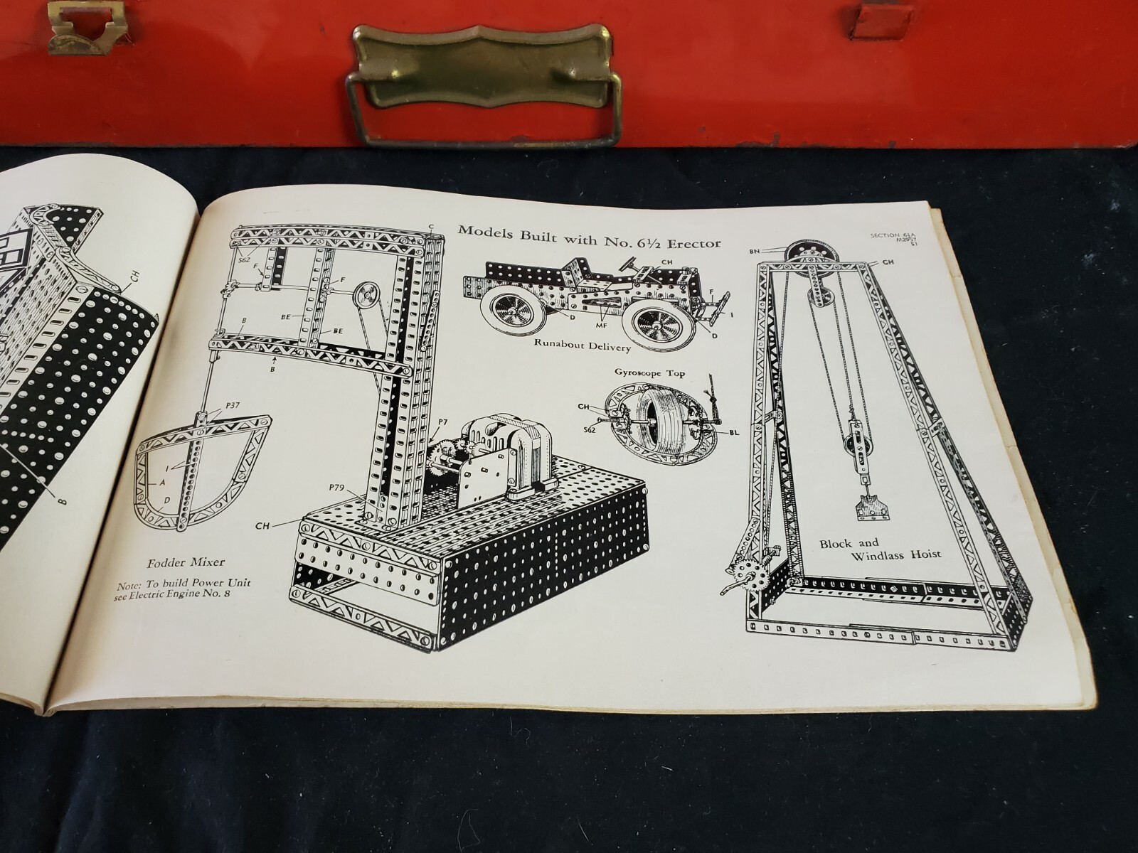 Erector Set in Red Case Antique Toy eBay