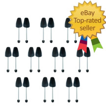 10 Pairs Plastic Shoe Trees for Men Black 