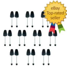 10 Pairs Plastic Shoe Trees for Men (Black)