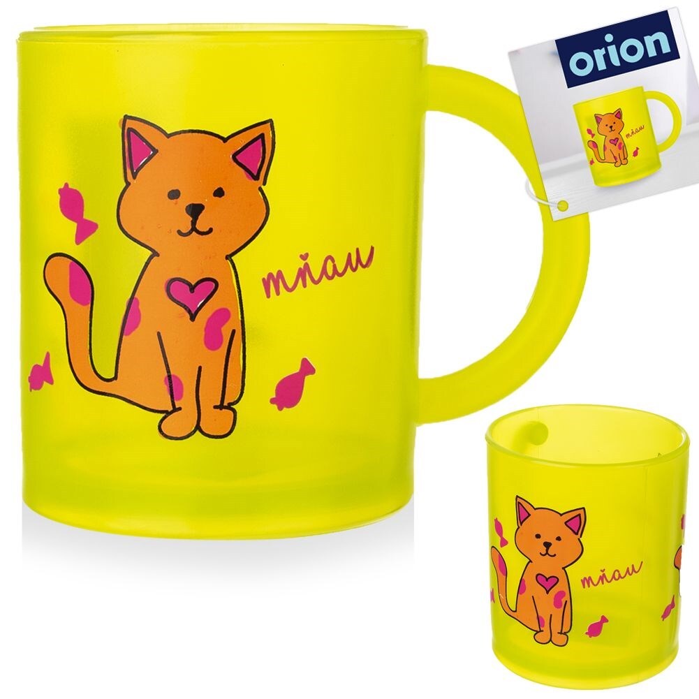 Kinderbecher Trinkbecher Becher Tasse für Kinder Katze 260 ml
