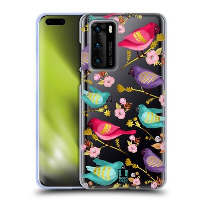 HEAD CASE DESIGNS PATTERN WITH GOLD PRINTS SOFT GEL CASE FOR HUAWEI PHONES 4