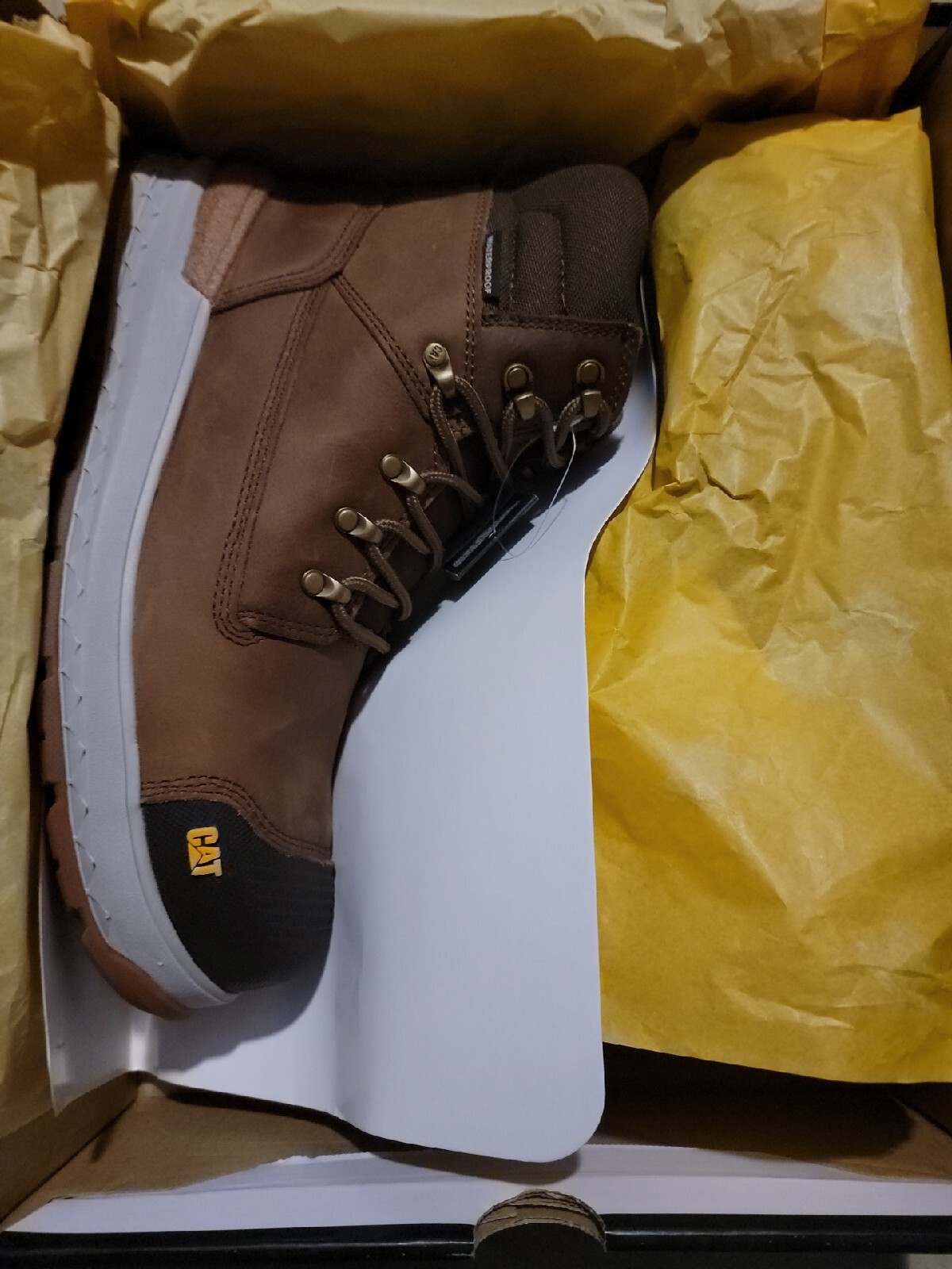 Caterpillar Men's Waterproof Composite Toe Hiker Work Boots P91406