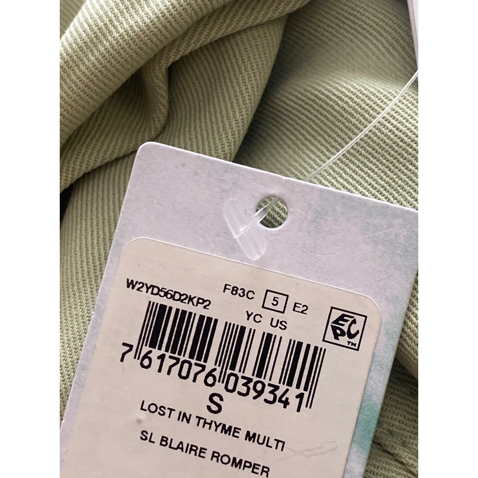 Guess 女式 Blaire 拉链连身裤 Lost in Thyme Multi 全新带标签 — 第 4/4 张图片