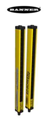 Banner Engineering Safety Light Curtain Emitter and Receiver Pair   New/Open