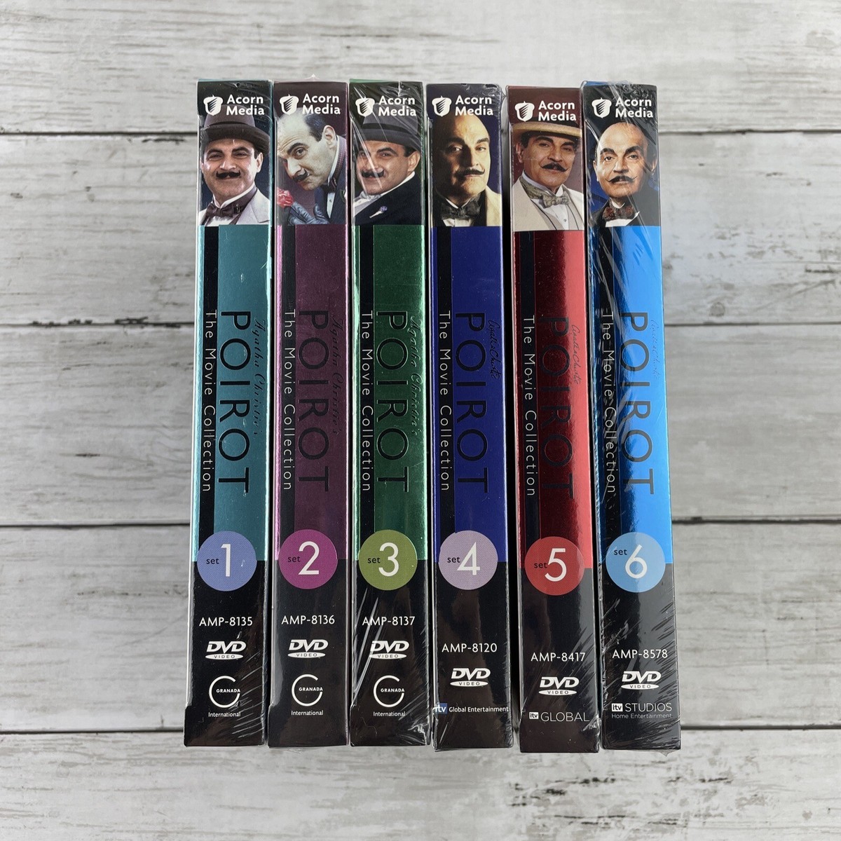 Agatha Christie Poirot Movie Collection Sets 1-6 Sealed DVD