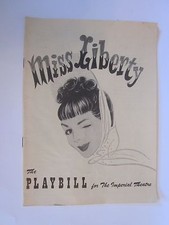 1949 PLAYBILL for the Imperial Theatre Miss Liberty