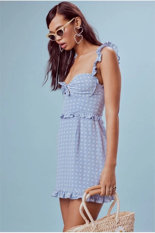 For love and lemons sweetheart hotsell mini dress