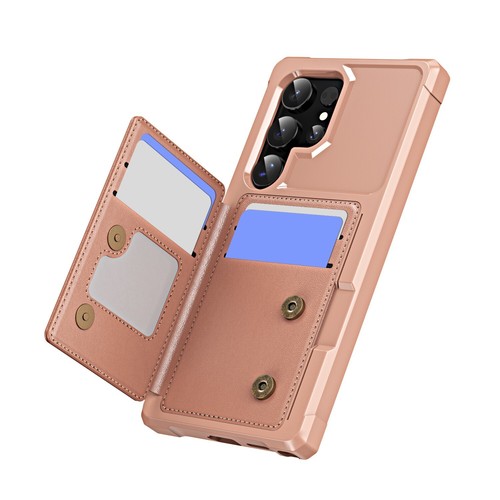 Shockproof Credit Card Slot Leather Back Case Cover For Samsung Galaxy Phone - Picture 37 of 52