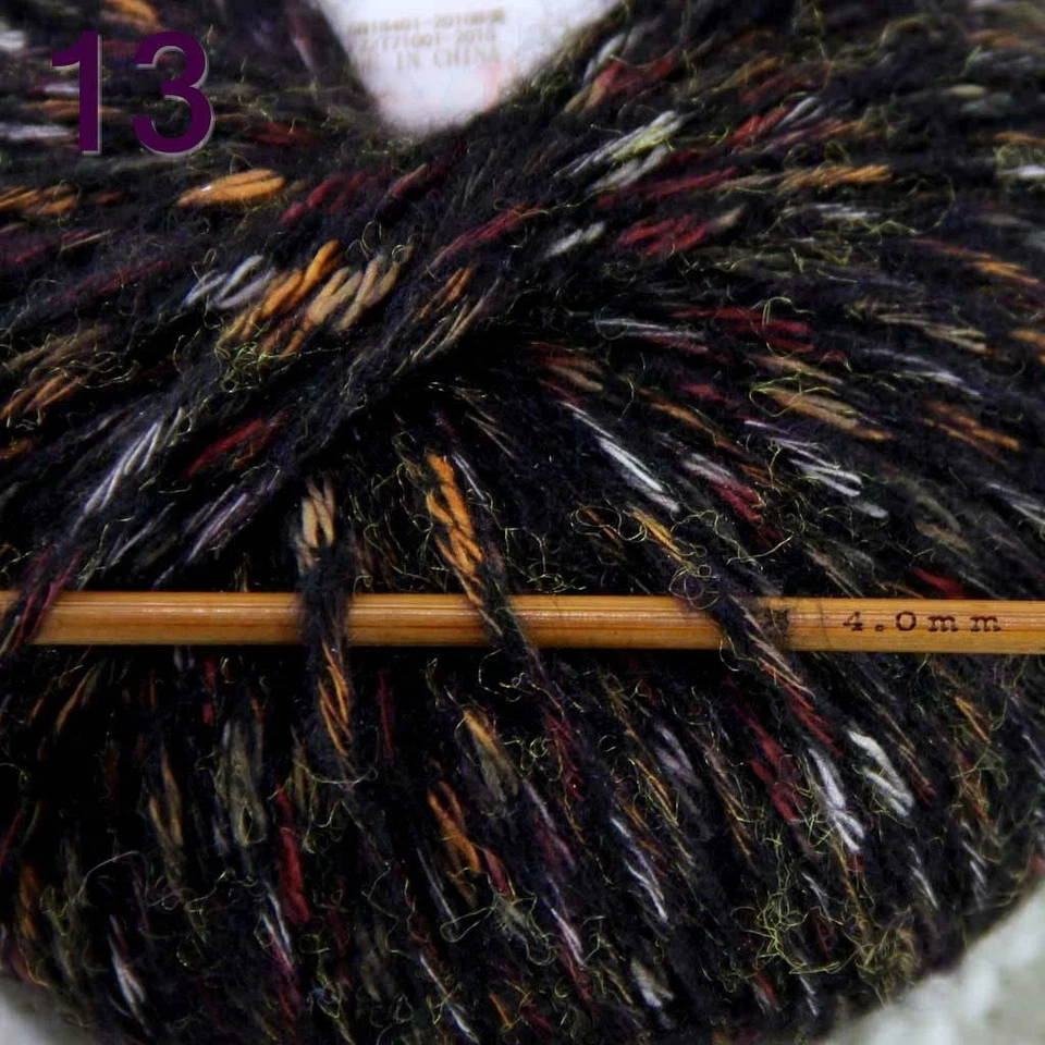 Sale 1SkeinsX50gr Luxury Soft MOHAIR Colorful Shawls Hand Knit Crochet Yarn 13 - Image 3 of 4