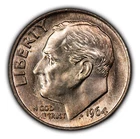 1964 10c Roosevelt Silver Dime - Wild Die Polish - Textured Toning - BU - Y5396