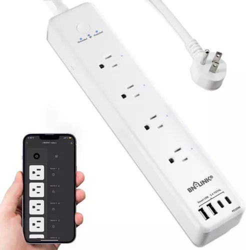 BNLINK Smart Power Strip Plug 4 USB 4 Charging Port Work With Alexa Google Home