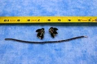 Vintage Costume Jewelry Set – Black Rhinestone Bracelet & Clip-On Earrings