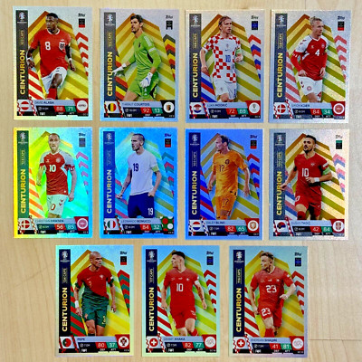 Topps Match Attax Euro EM 2024: CENTURION   Komplett-Set, alle 11 Karten