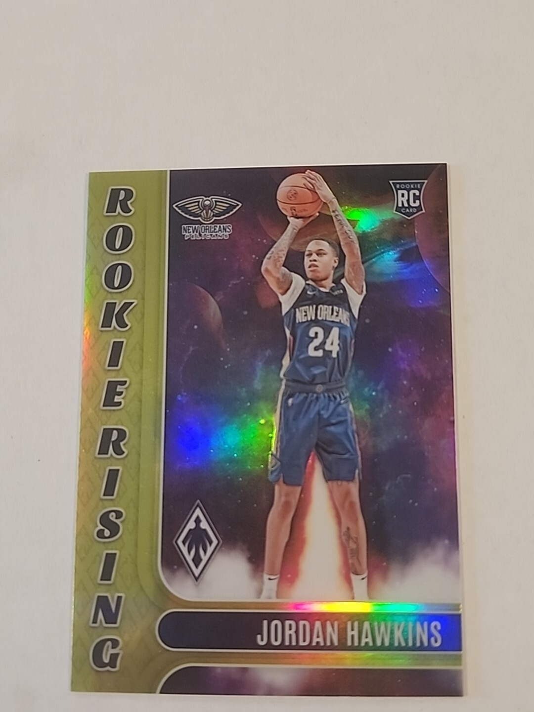 2023-24 Jordan Hawkins Panini Phoenix Yellow Rookie Rising Pelicans RC /35
