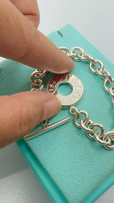 Tiffany & Co. 925 Silver 1837 Toggle 7.5