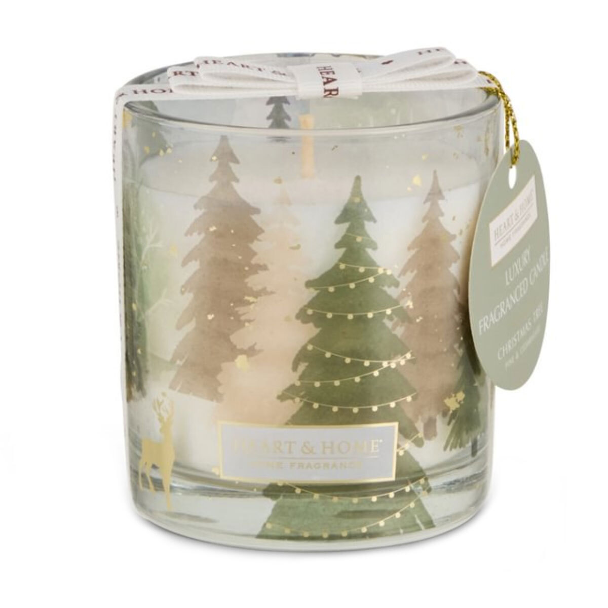 Bougie sapin de Noël Heart and Home idée cadeau pour décoration de table