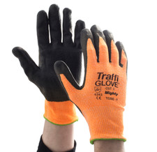 10x Traffiglove TG300 Mighty Polyurethane Level 3 Cut Resistant Handling Gloves