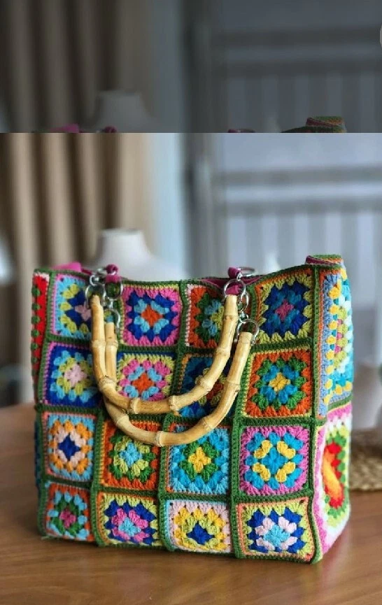 Handmade Crochet Bag Handle Crochet Handle Cover for Handbag 