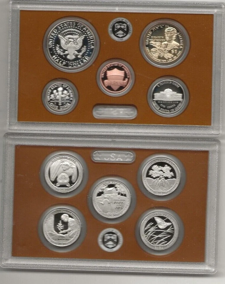 2020 11-piece clad proof set with w-minted proof Jefferson nickel - Image 2 of 4