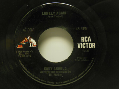 Eddy Arnold: Love on my Mind / Lonely Again, 45 RPM, VG