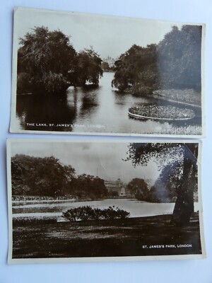2 Echtfotos: London. St James Park. 1936 & 1939 geschickt. Millar & Lang (V)