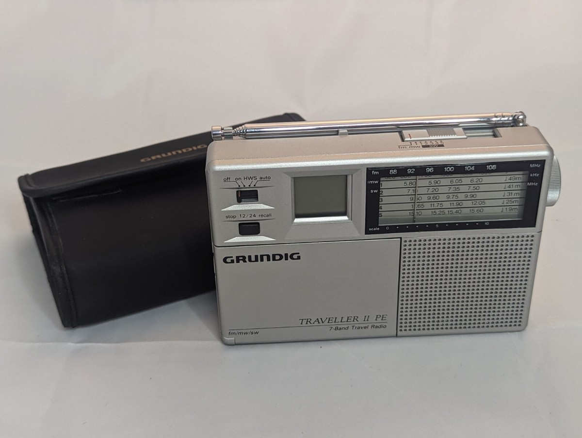 Radio-réveil Portable Grundig G8 Traveler II – AM/FM/LW/SW, ATS, Eton