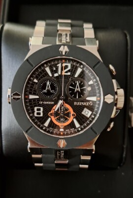 Renato Wilde Beast Swiss ETA G10.211, Rubber Integration Men's Watch 